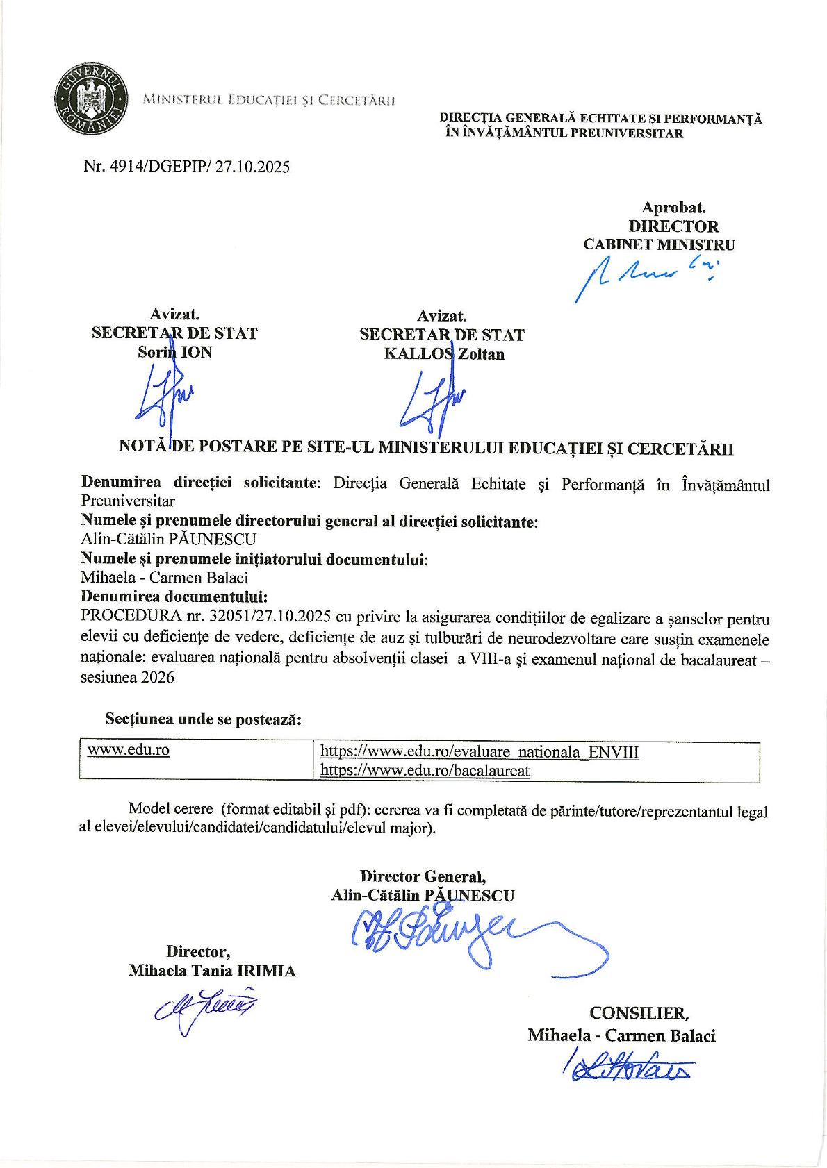 32051_Procedura egalizare sanse_2025-2026-01